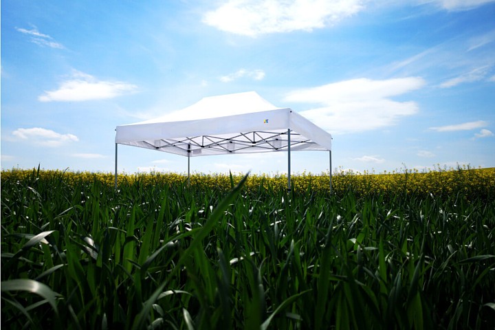 2x3 m hopfällbart lusthus för reklamtryck