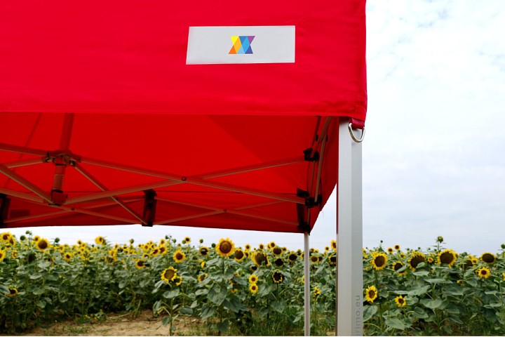 Saxtält för tryck 4,5m*3m