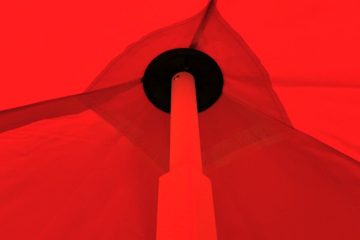 Fällbart lusthus för utskrift av reklam 2X2