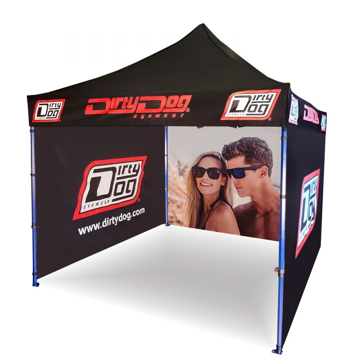 Stabilt partytält med möjlighet till upphängning av dekorationer