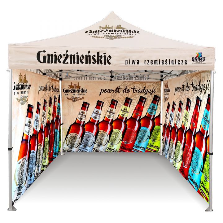 Ett stabilt hopfällbart tält med flexibel design