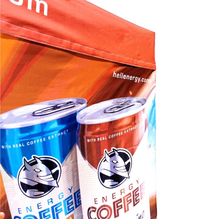 Stabilt hopfällbart tält med motståndskraft mot vind och regn