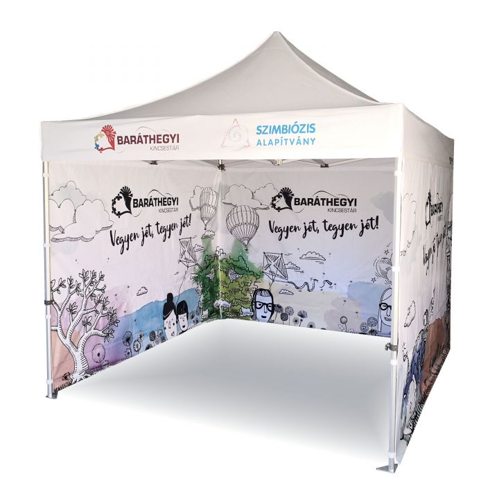 Röd försäljningsbod