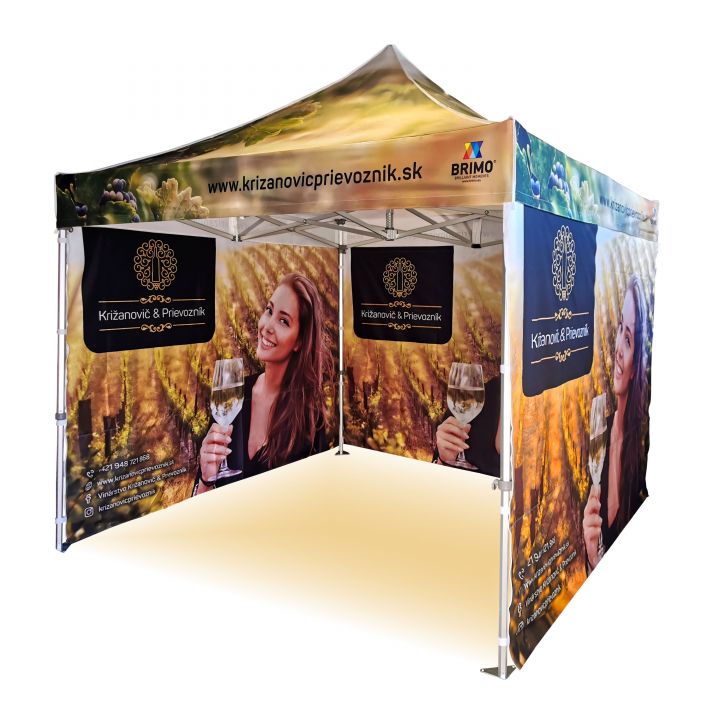 Elegant hopfällbart tält